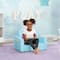 Delta Children Blue Unicorn Cozee Flip Out 2-in-1 Convertible Chair to Lounger